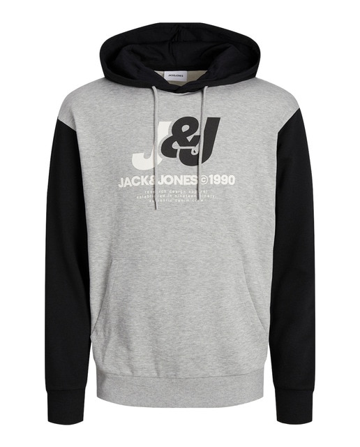 Imagen 0 de Sudadera con capucha mangas largas con bordado frontal de hombre