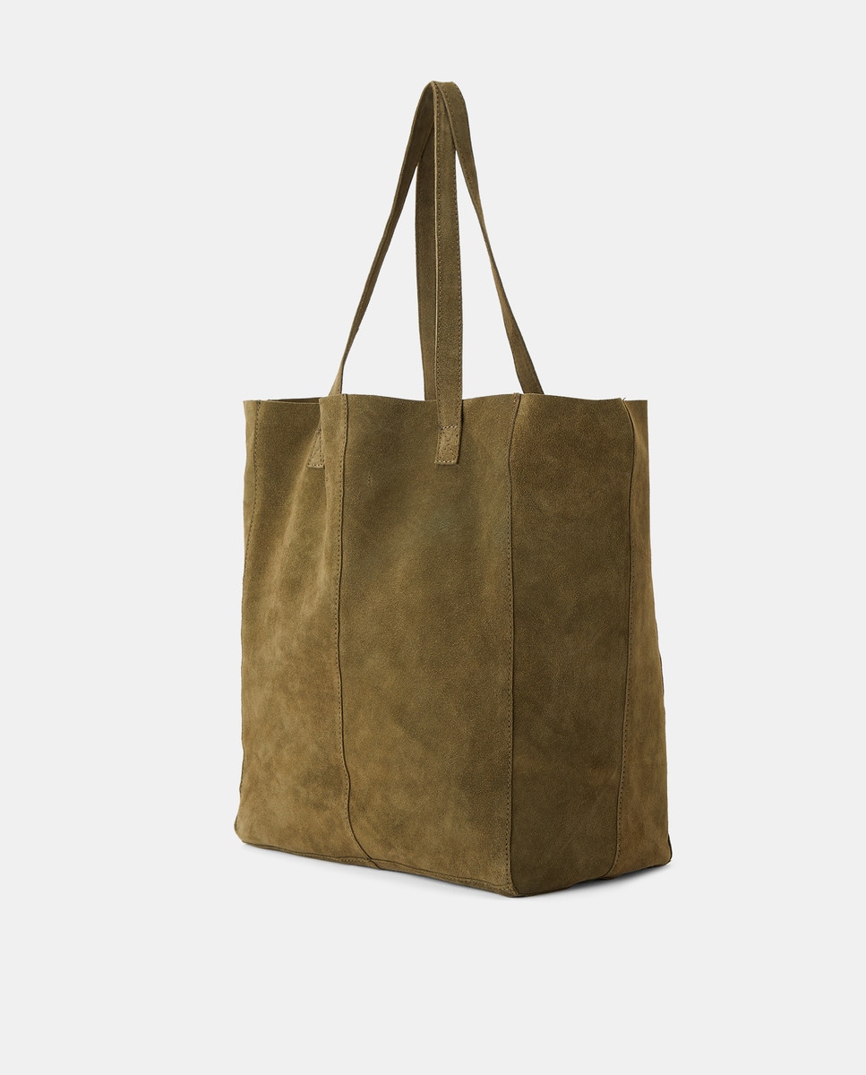 Mala Shopper em Pele Castanho-2