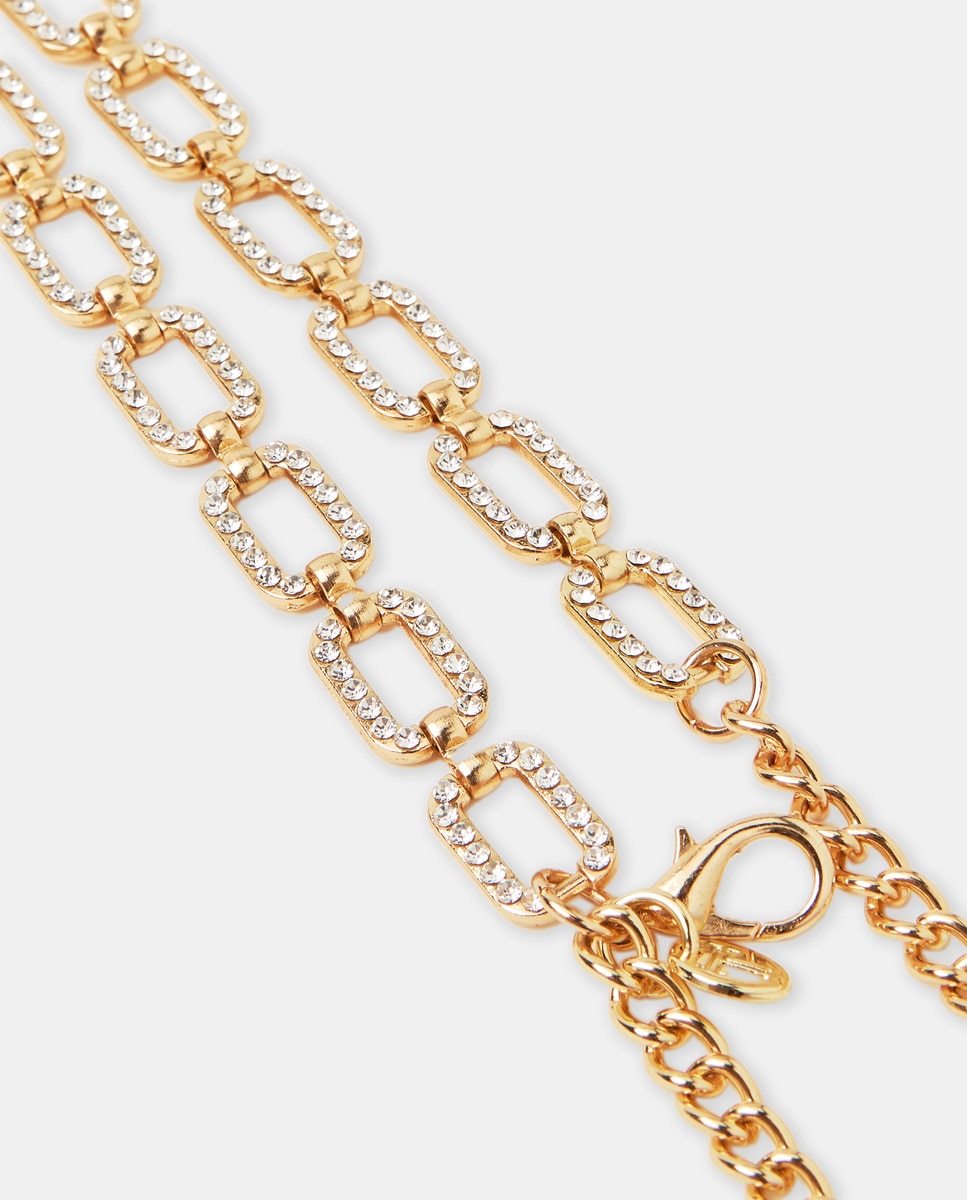 Cinto de Corrente com Brilhos Ouro-2