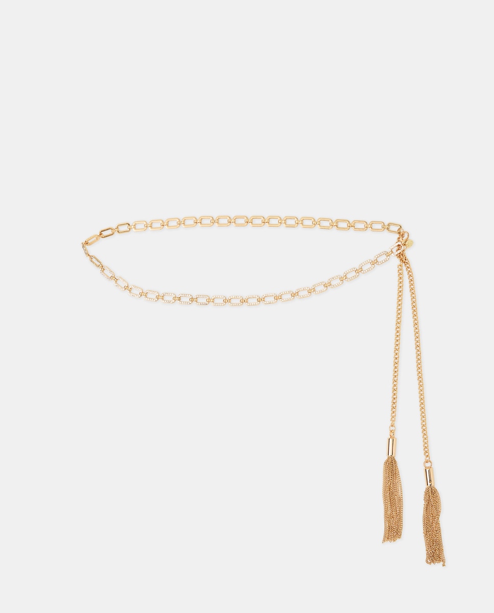 Cinto de Corrente com Brilhos Ouro-1