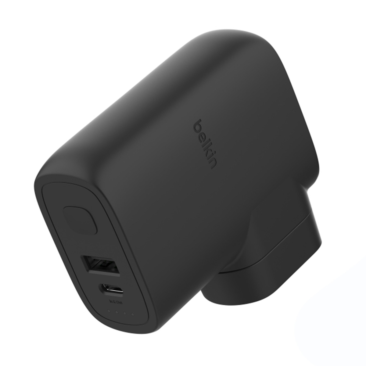 Imagen 0 de Cargador de pared Belkin híbrido de 25 W con batería externa 5K y kit de adaptadores para viajar