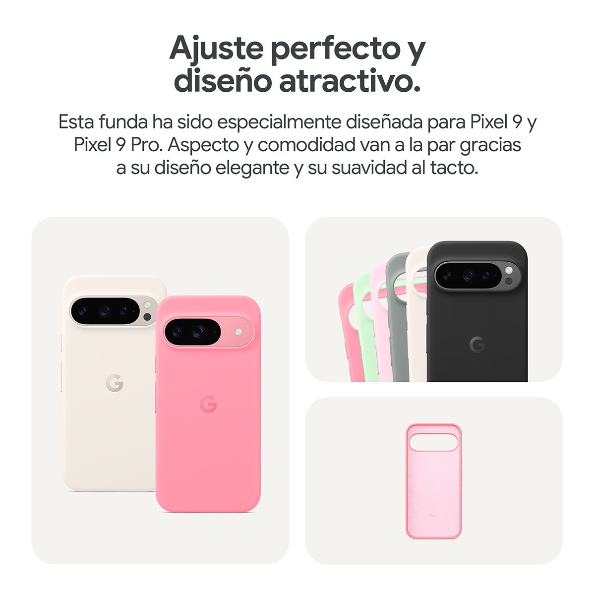 Funda Google para Pixel 9 / 9 Pro Rosa Quarzo Rosa cuarzo-5