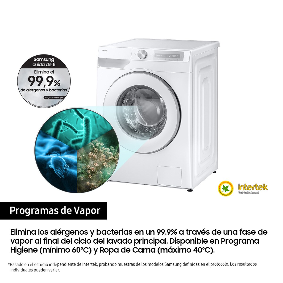 Lavadora Samsung 9kg con Autodosificación Clase A Blanca WW90DG6U85HHU3 Blanco-7