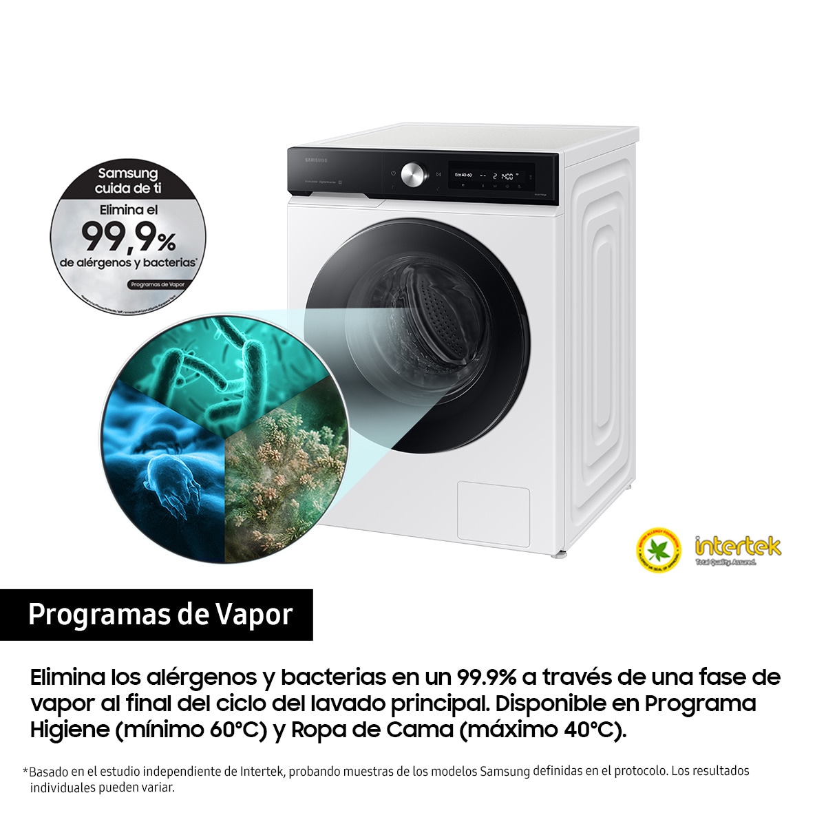 Lavadora Samsung 9kg con Autodosificación Clase A Blanca WW90DB7U94GEU3 Blanco-7