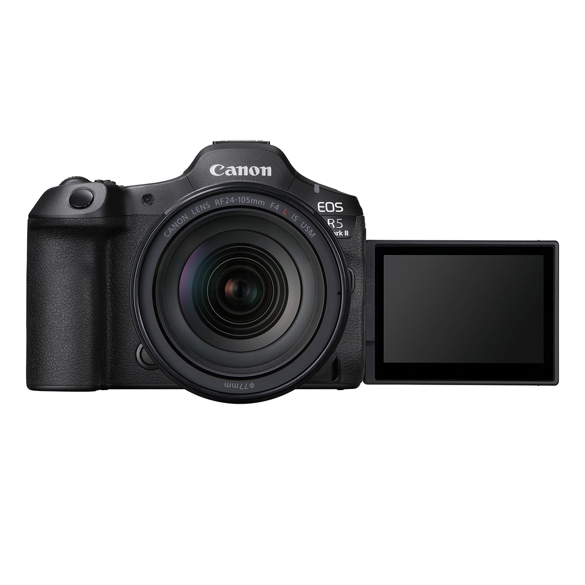 Cámara Evil Canon EOS R5 Mark II con objetivo RF 24-105mm F4L IS USM Negro-4