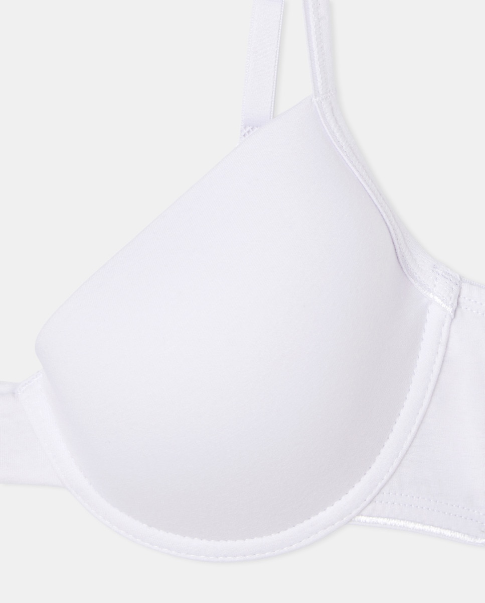 Pack 2 Sujetadores algodón basicos Blanco-4