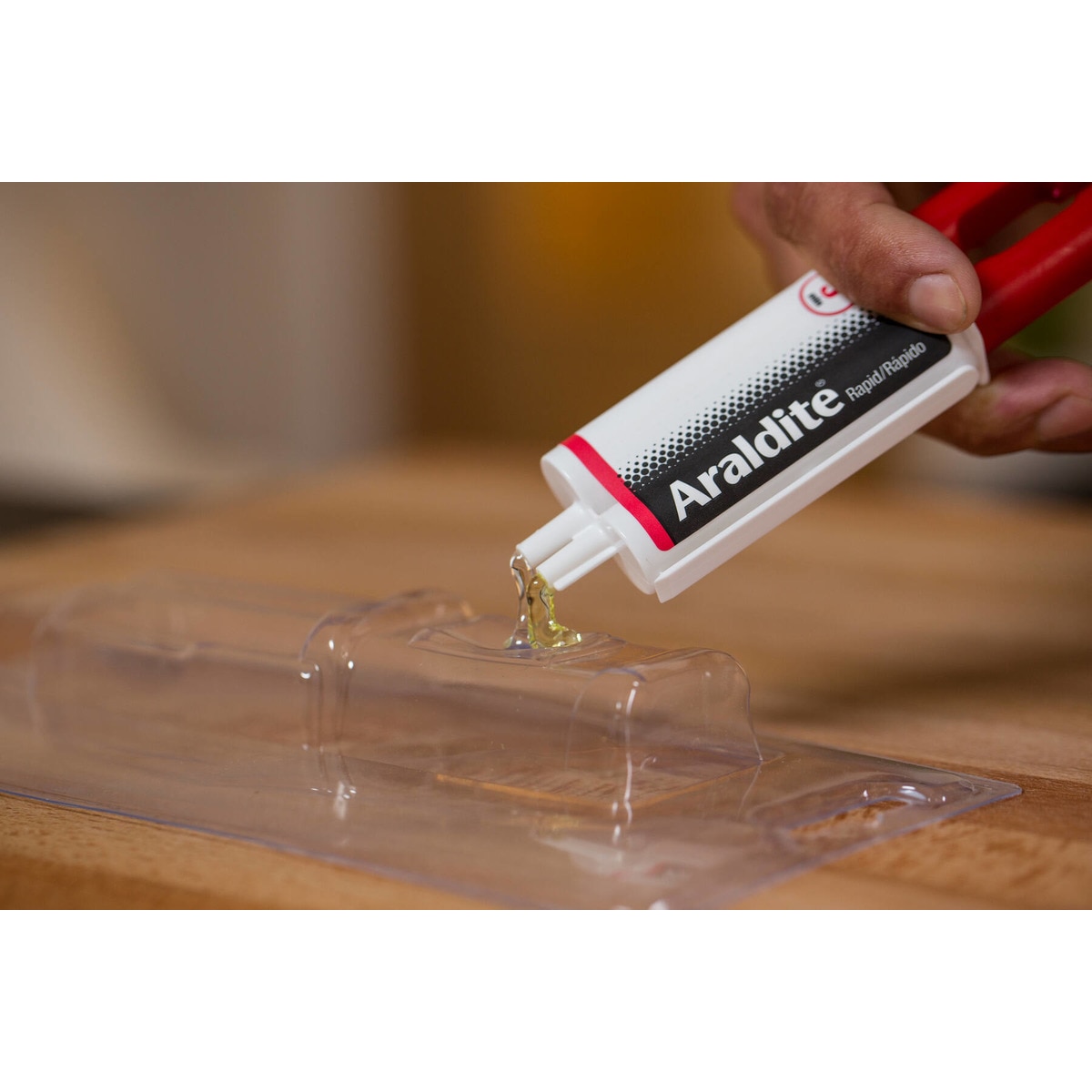Adhesivo Araldite Epoxi Rápido 5 + 5 ml Blanco-2