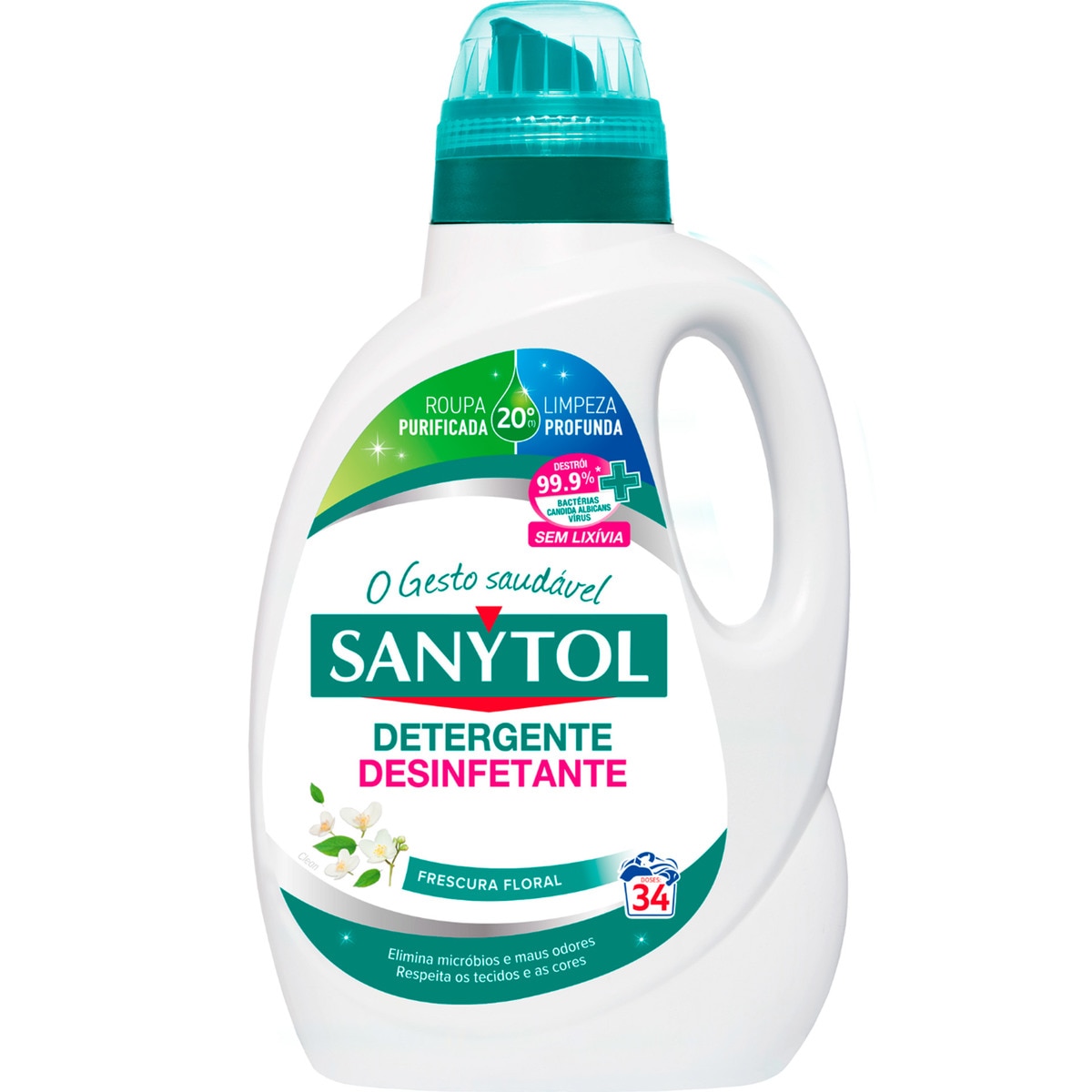 Detergente Desinfetante de Roupa embalagem 34 doses