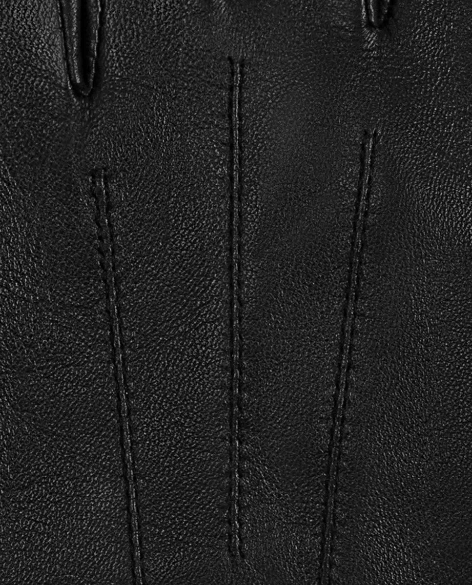 Luvas Clássicas Carla com Três Remendos e em Pele - Vermelho Preto-7