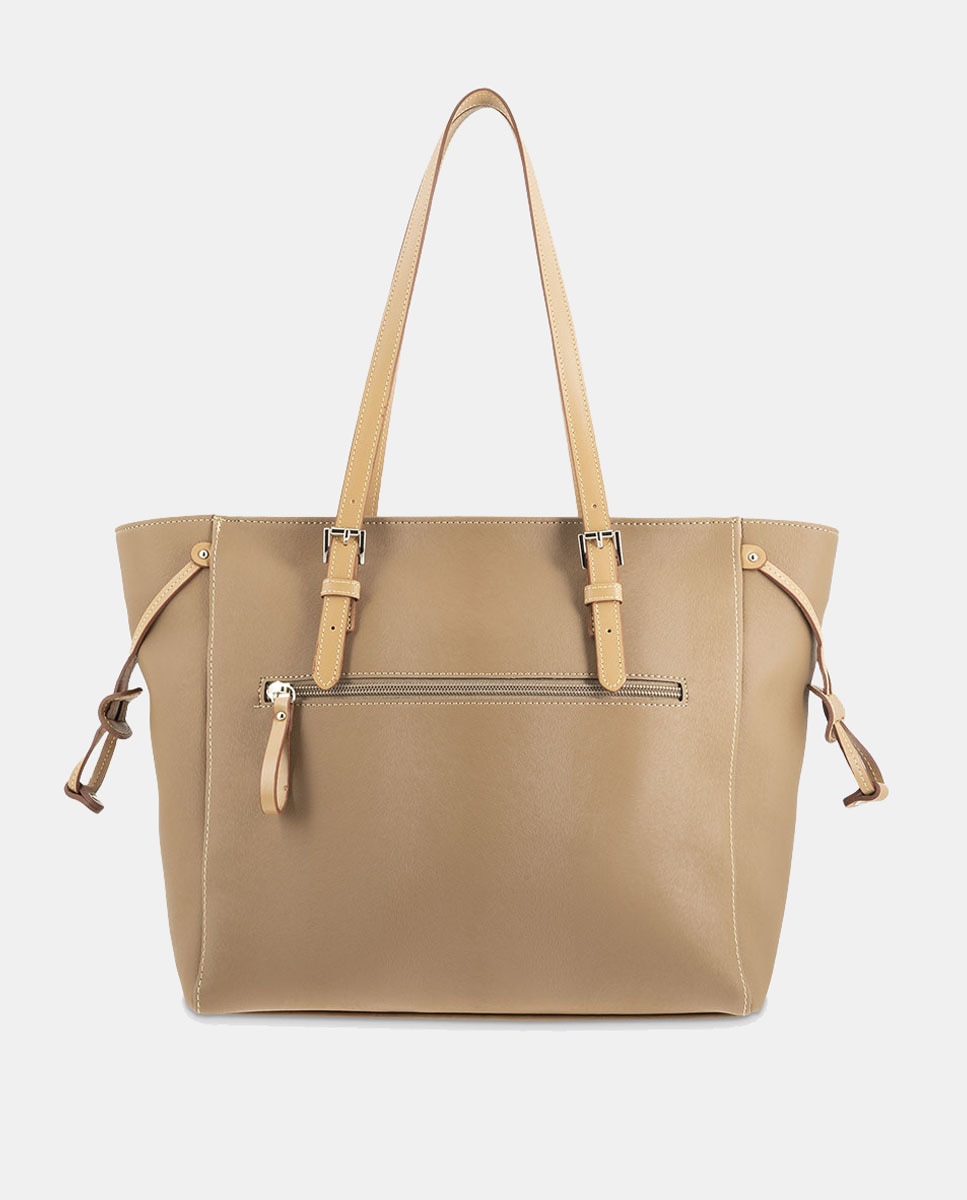 Mala Shopper - Preto Camel-3