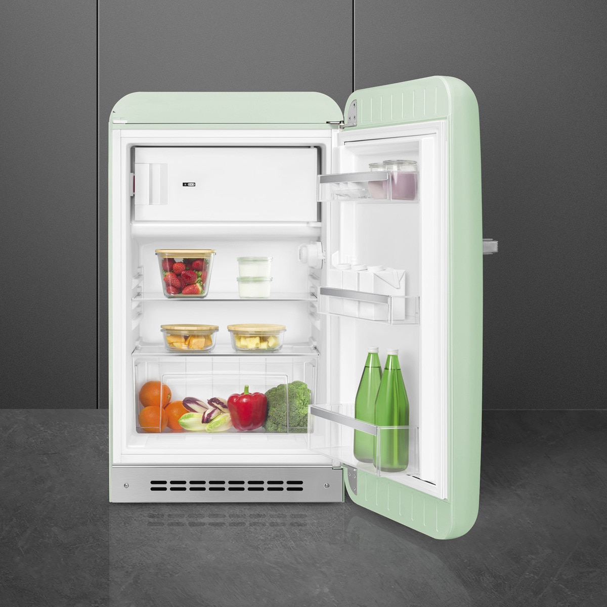 Frigorífico 1 puerta Smeg frío Estático - FAB10RPG6 Verde / Agua-8