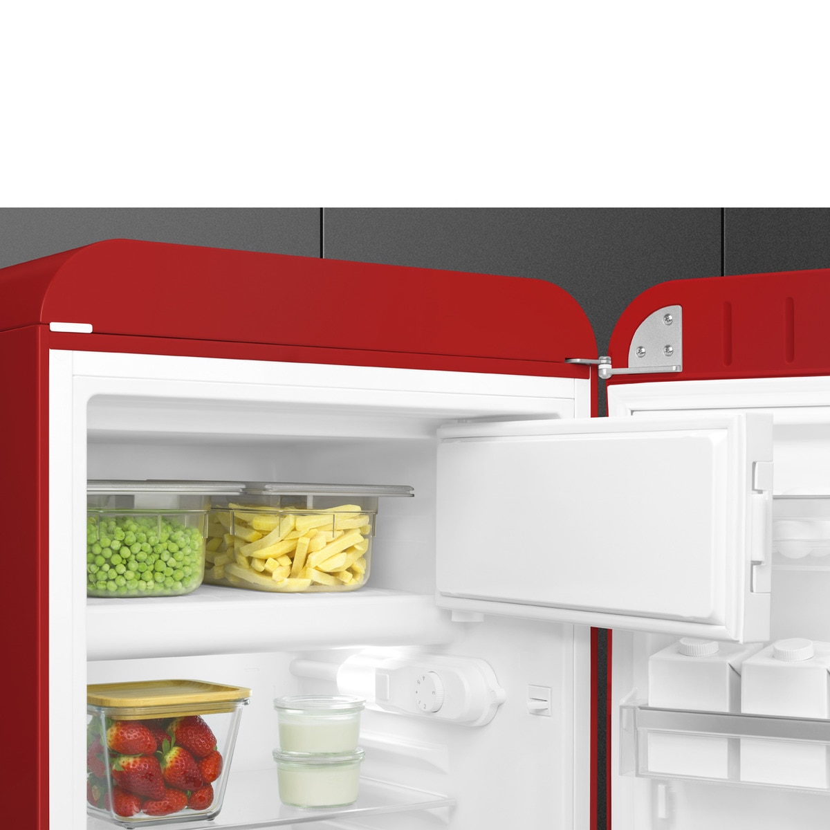 Frigorífico 1 puerta Smeg con apertura derecha, Estático - FAB10RRD6 Rojo-5
