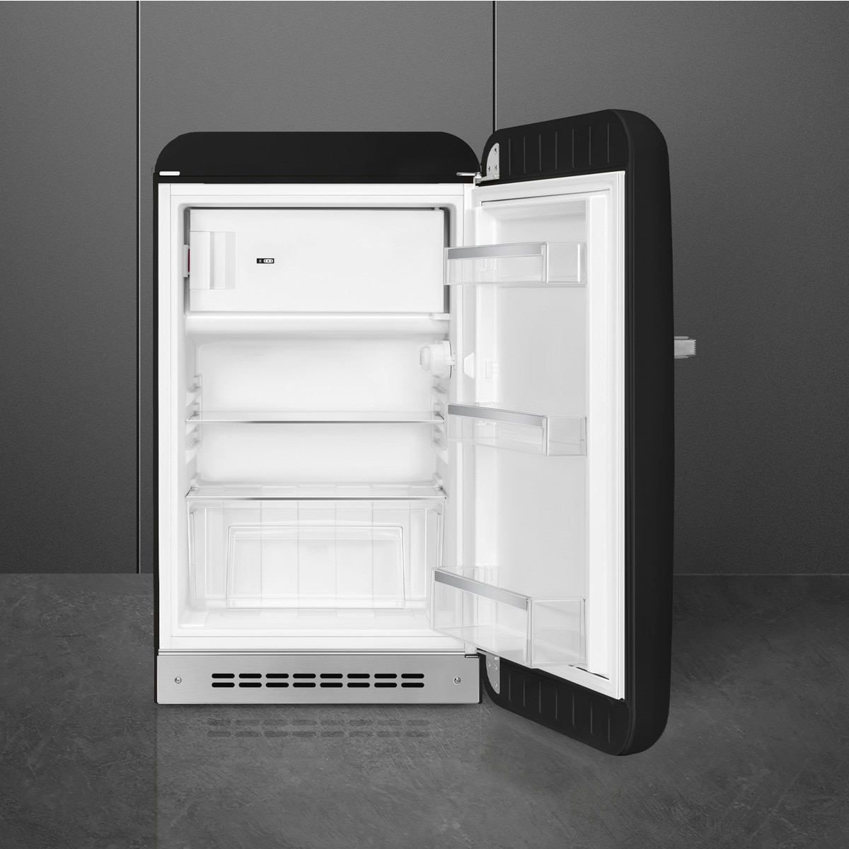Frigorífico 1 puerta Smeg con apertura derecha, Estático - FAB10RBL6 Negro-2