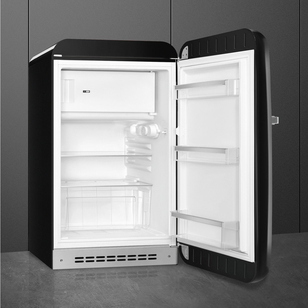 Frigorífico 1 puerta Smeg con apertura derecha, Estático - FAB10RBL6 Negro-3