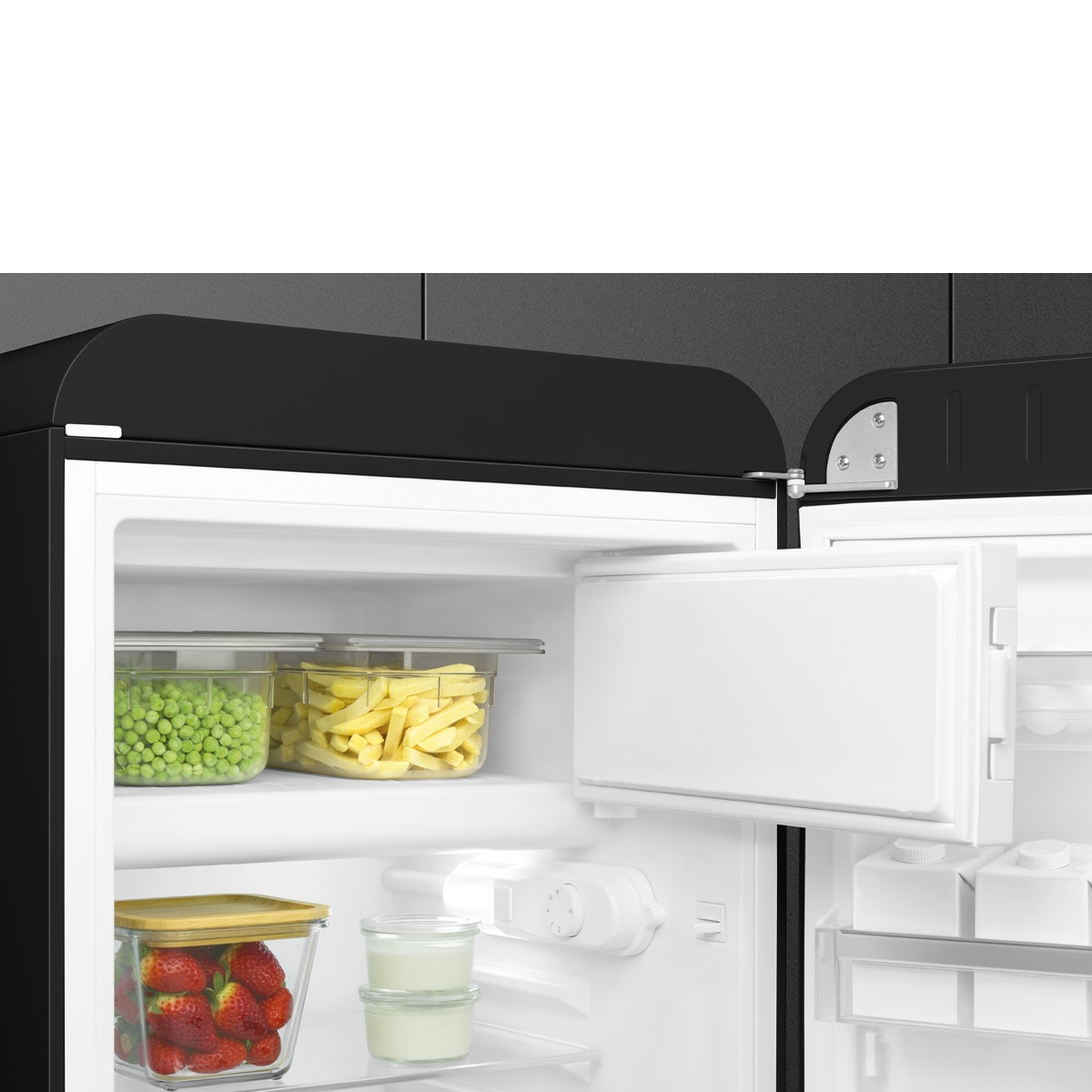 Frigorífico 1 puerta Smeg con apertura derecha, Estático - FAB10RBL6 Negro-5