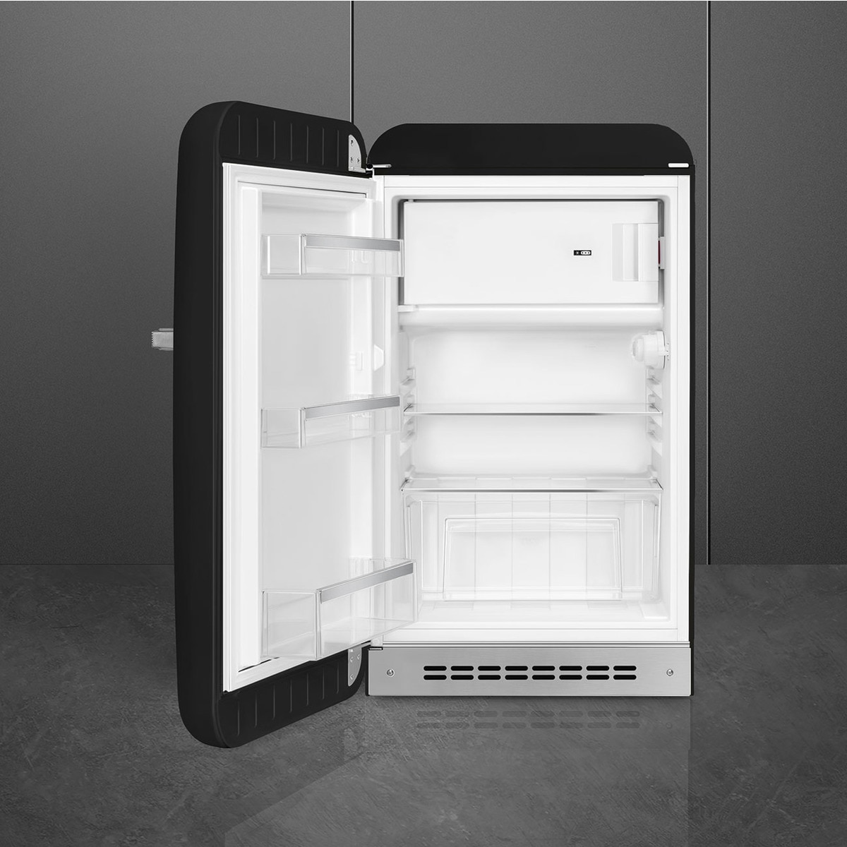 Frigorífico 1 puerta Smeg con apertura izquierda, Estático - FAB10LBL6 Negro-2