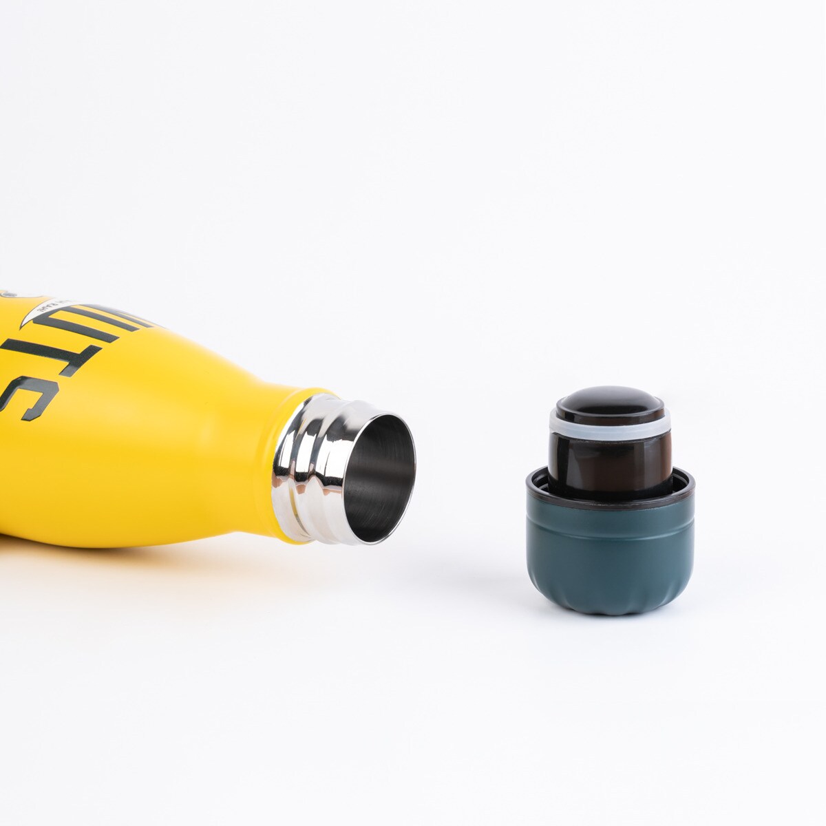 Botella metalica hot&cold 260ml Snoopy Erik amarillo Amarillo / Verde-3