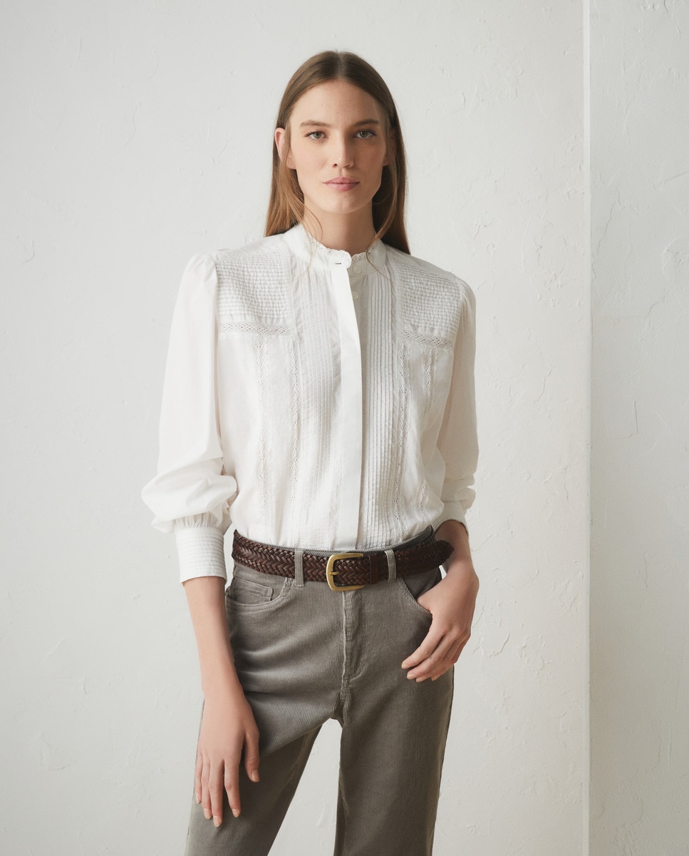 Camisa Blanca Blusas Manga Larga Corte Ingles Camisas Manga Larga