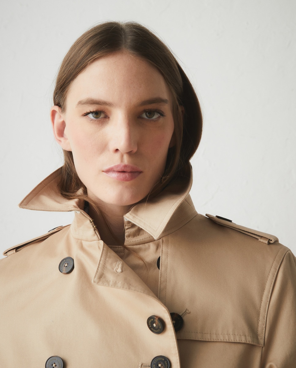 Gabardine Clássica Water Repellent Bege-8