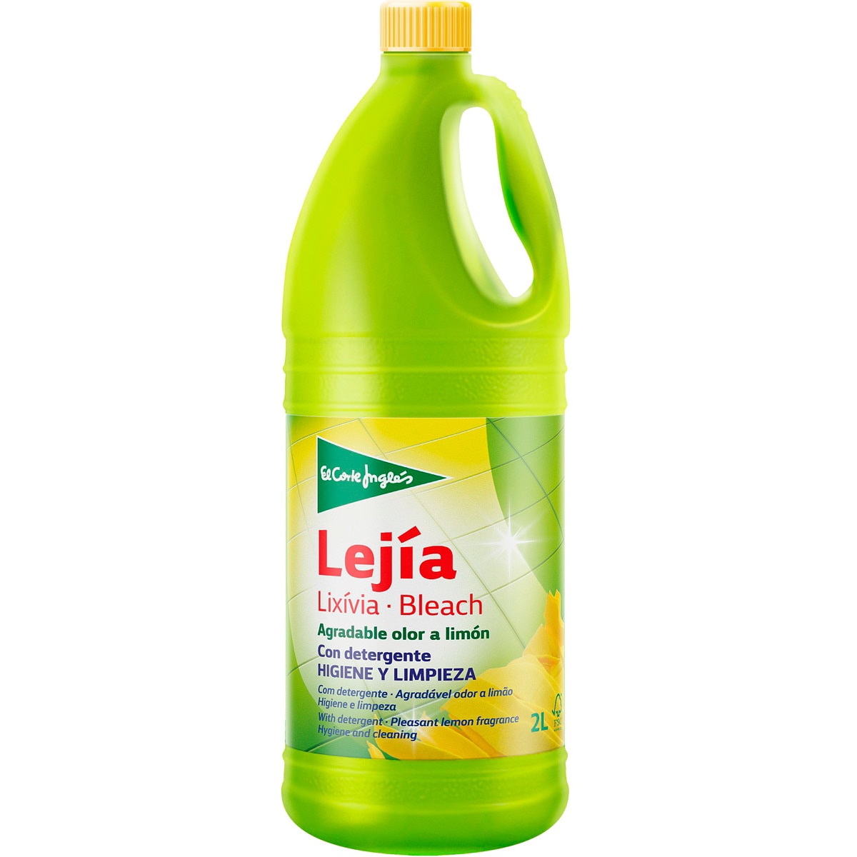 Lixívia com Detergente de Limão embalagem 2 L