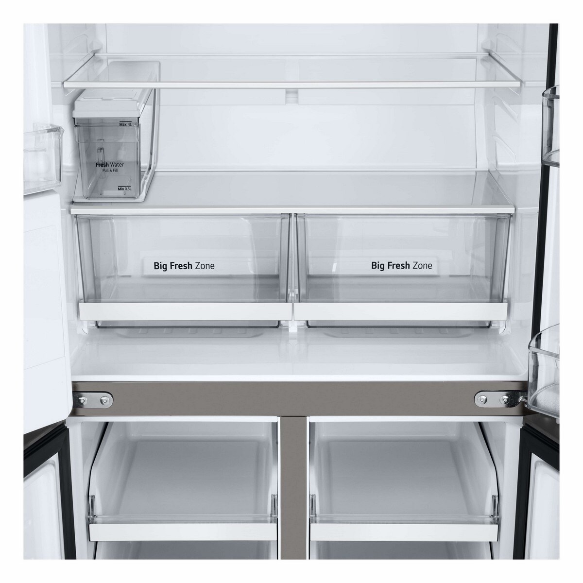Frigorífico Americano LG GML861PYPE de 4 Portas No Frost e de 178,7 cm - Prime Silver Inox anti marcas-7