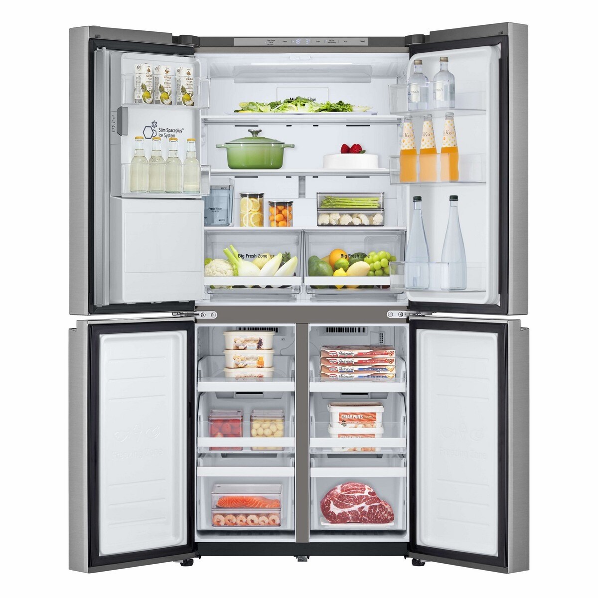 Frigorífico Americano LG GML861PYPE de 4 Portas No Frost e de 178,7 cm - Prime Silver Inox anti marcas-5