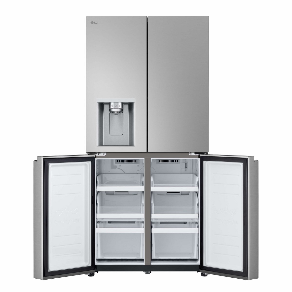Frigorífico Americano LG GML861PYPE de 4 Portas No Frost e de 178,7 cm - Prime Silver Inox anti marcas-4