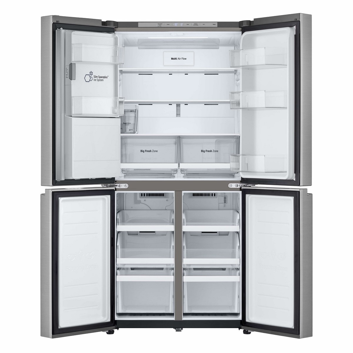 Frigorífico Americano LG GML861PYPE de 4 Portas No Frost e de 178,7 cm - Prime Silver Inox anti marcas-2