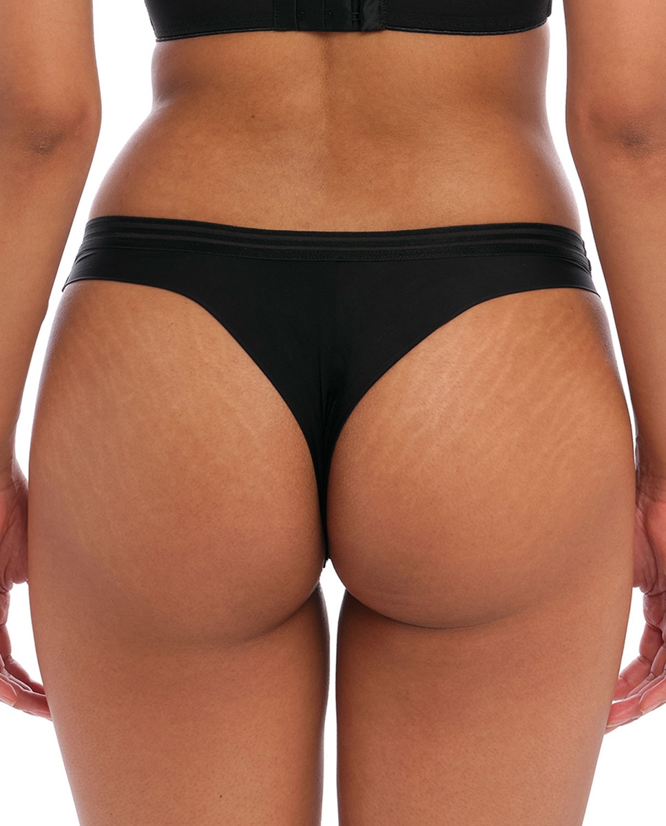 Tanga Asa Delta com Tule Cinzento-escuro-2