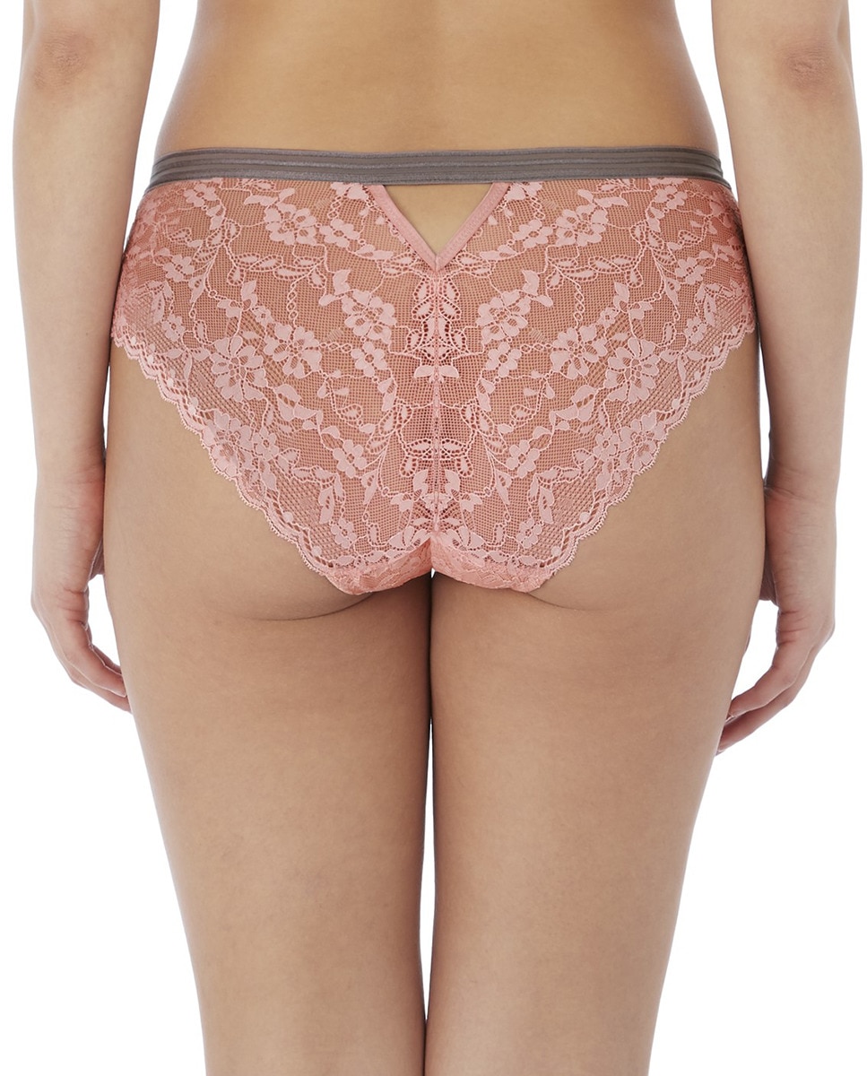 Cueca de Cintura Média Rosa-2