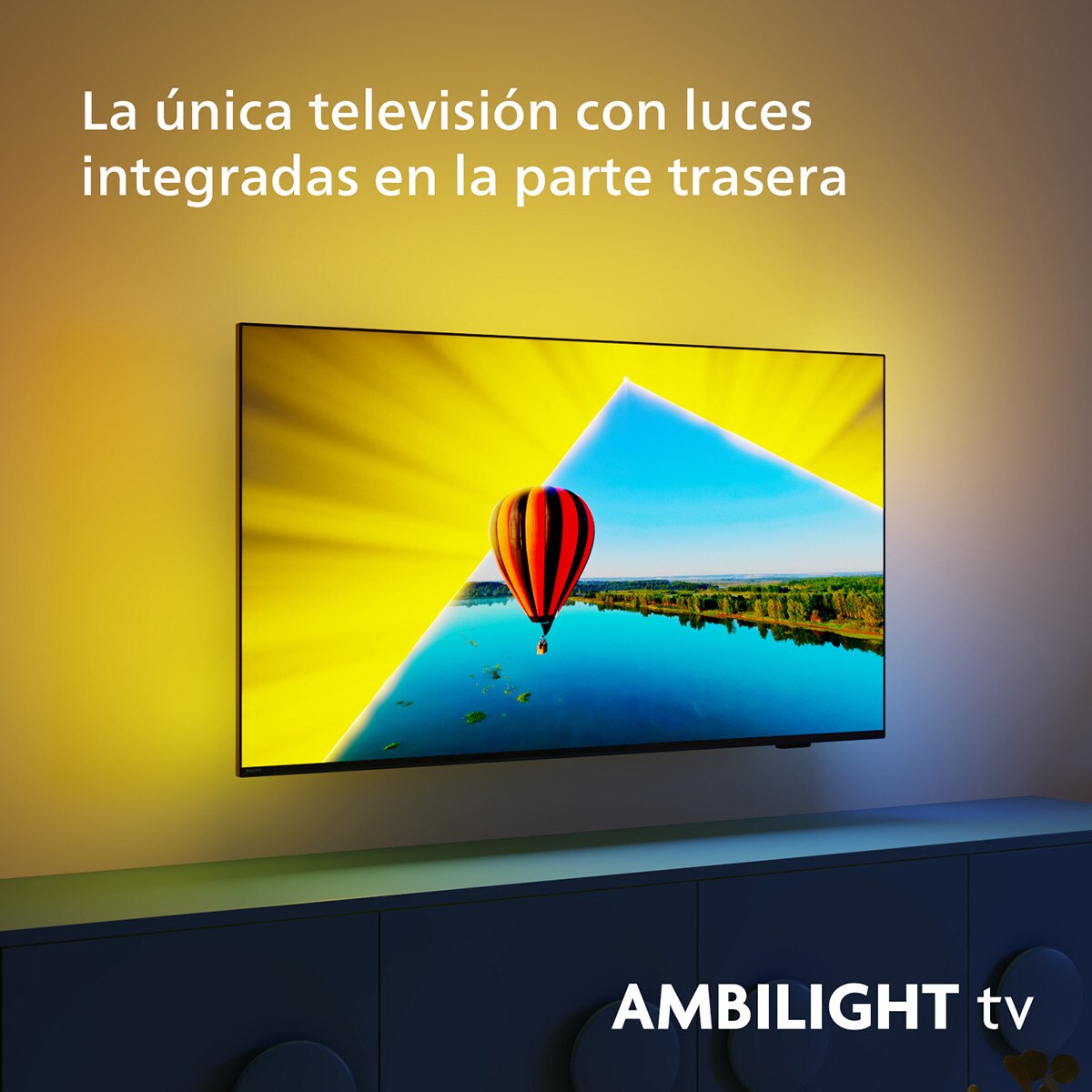 TV LED 126cm (50") Philips Ambilight 50PUS8079 UHD 4K, Dolby Atmos, Titan OS, Smart TV Negro mate-3