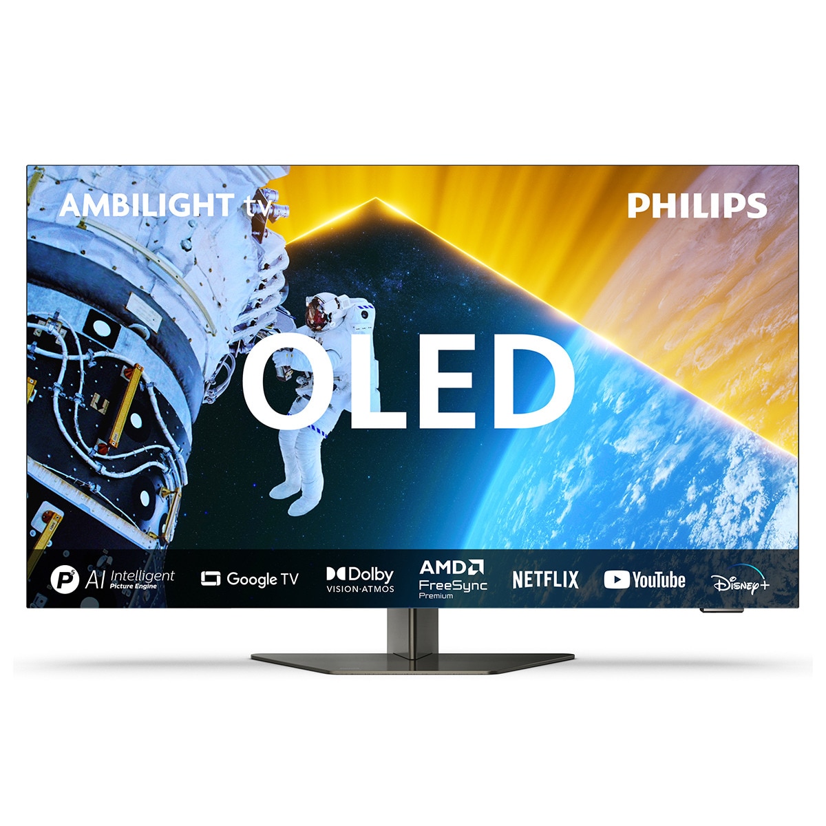 TV OLED 164cm (65") Philips Ambilight 65OLED819 UHD 4K, Dolby Vision y Dolby Atmos, Google TV, Smart TV Cromado-16