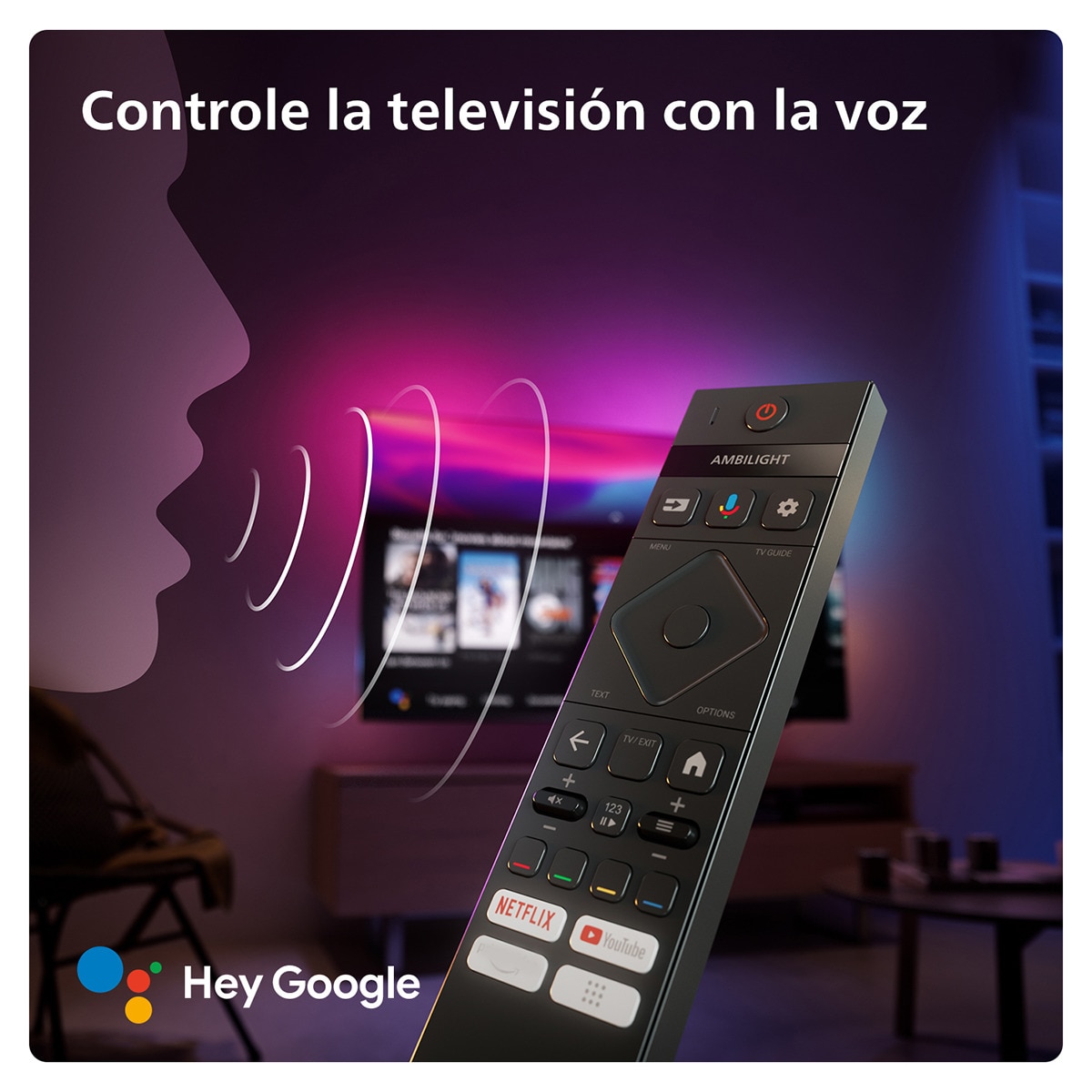 TV OLED 164cm (65") Philips Ambilight 65OLED819 UHD 4K, Dolby Vision y Dolby Atmos, Google TV, Smart TV Cromado-13