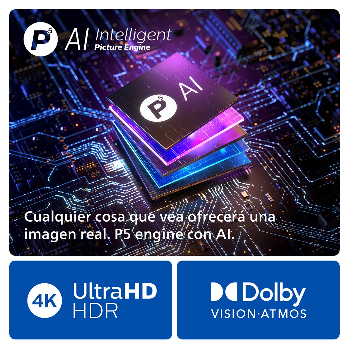 TV OLED 164cm (65") Philips Ambilight 65OLED909 UHD 4K, Dolby Vision y Dolby Atmos, Google TV, Smart TV Negro brillante-8