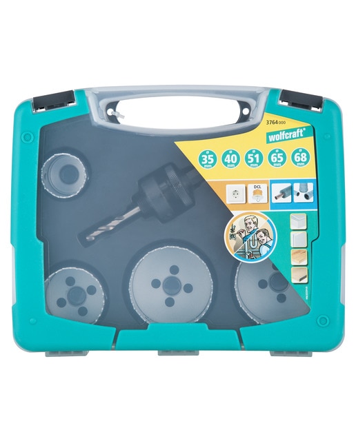 Juego Sierras Corona Bimateria Ø 35-68 mm - 6 Pzs Negro-5