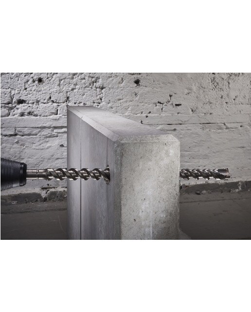 Broca Hormigón Armado Profesional 4-Cut Ø 18 mm Gris-3