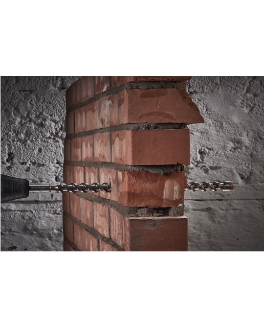 Broca Hormigón Armado Profesional 4-Cut Ø 28 mm Gris-4
