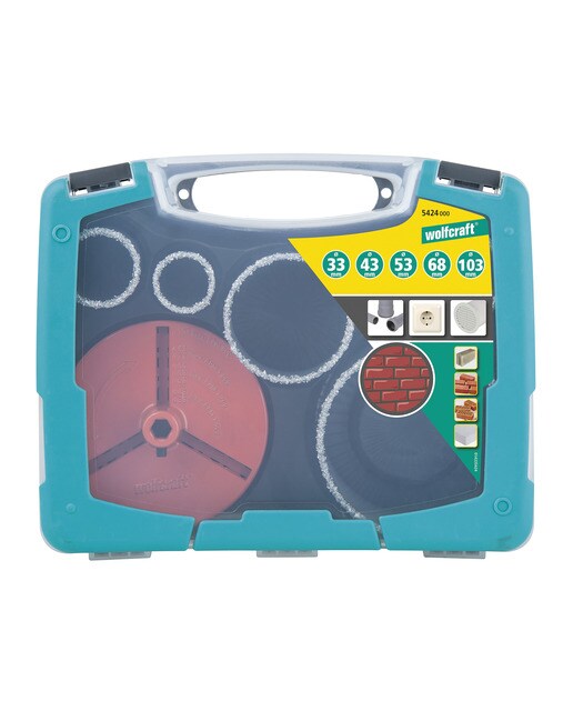 Juego Sierras Corona de Perforación Ø 33-103 mm - 7 Pzs Piedra-7