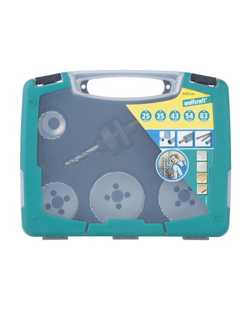 Juego Sierras Corona Bimateria Ø 25-83 mm - 6 Pzs Madera-4
