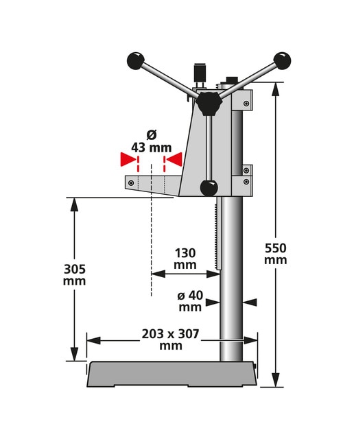 Soporte Vertical de Taladro Gris-8