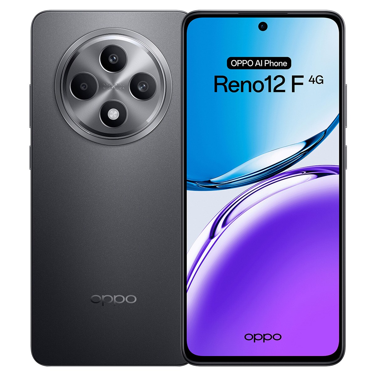 Oppo Reno 12F 4G 8GB + 256GB + Cargador 45W móvil libre Gris mate-1