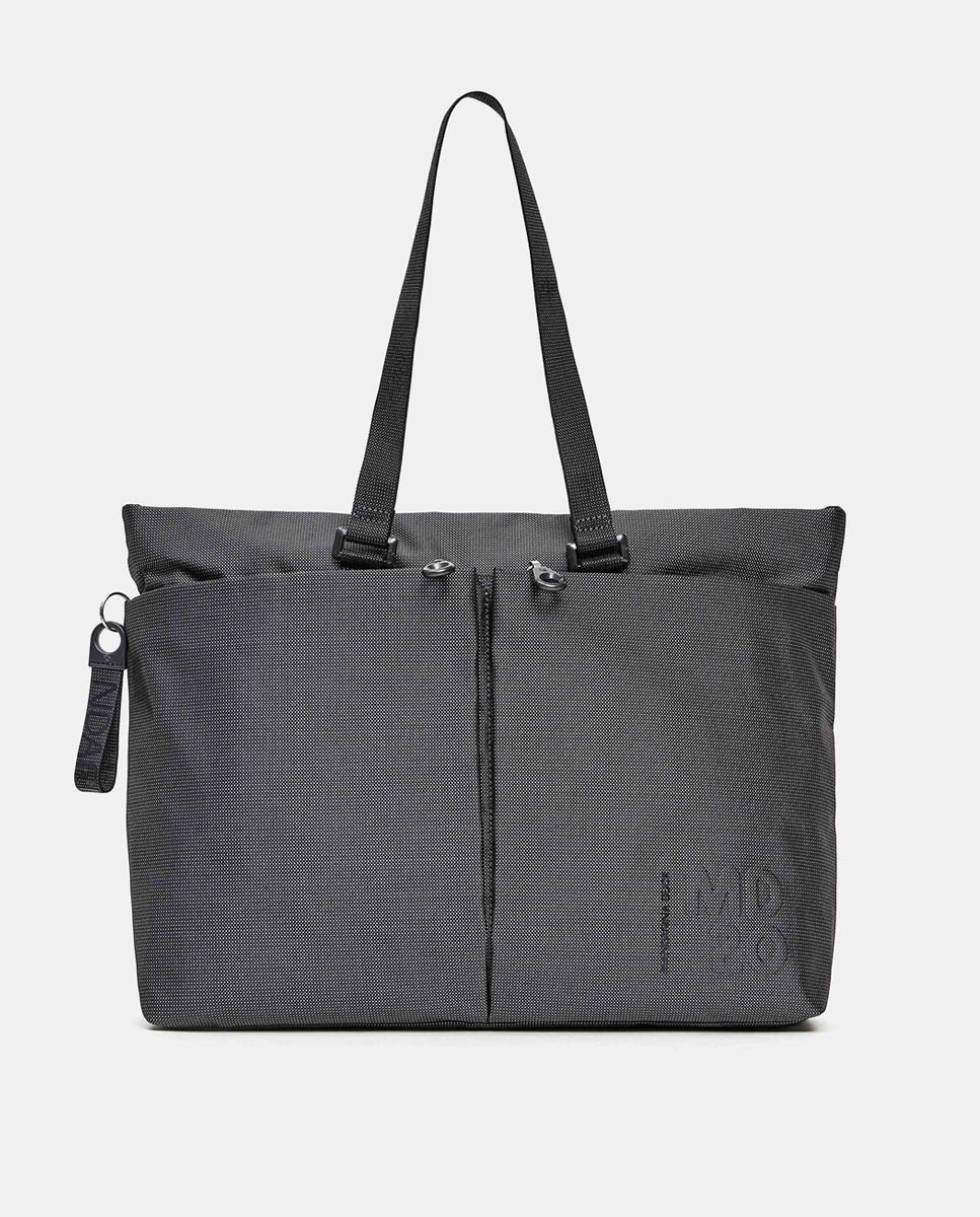 Mala Shopper com Várias Alças Cinzento-escuro-5