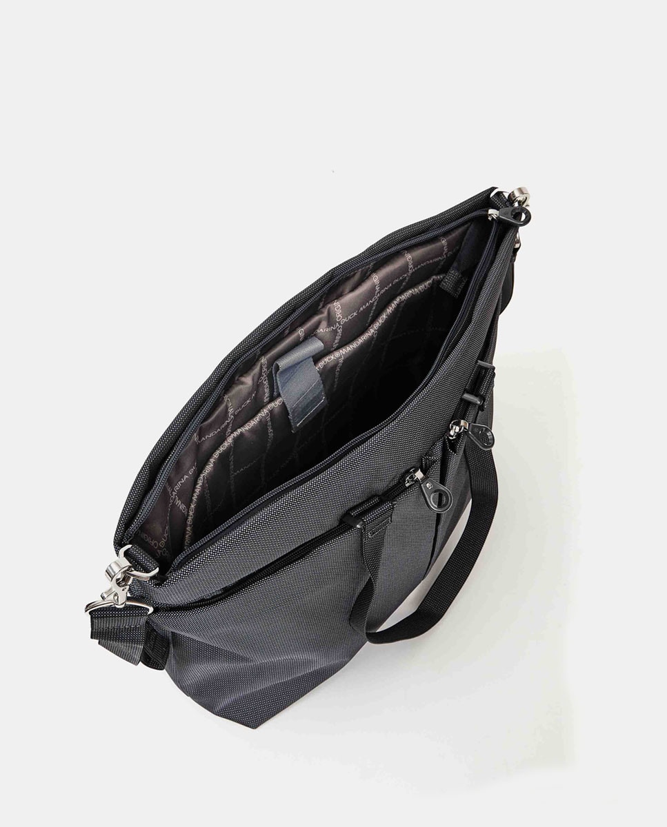 Mala Shopper com Várias Alças Cinzento-escuro-8