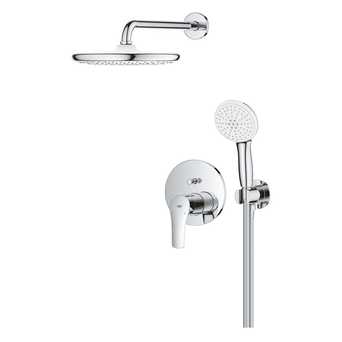 Juego De Acabado Para Ducha Grohe Eurosmart En Cromo Pulido, Modelo 3501220A