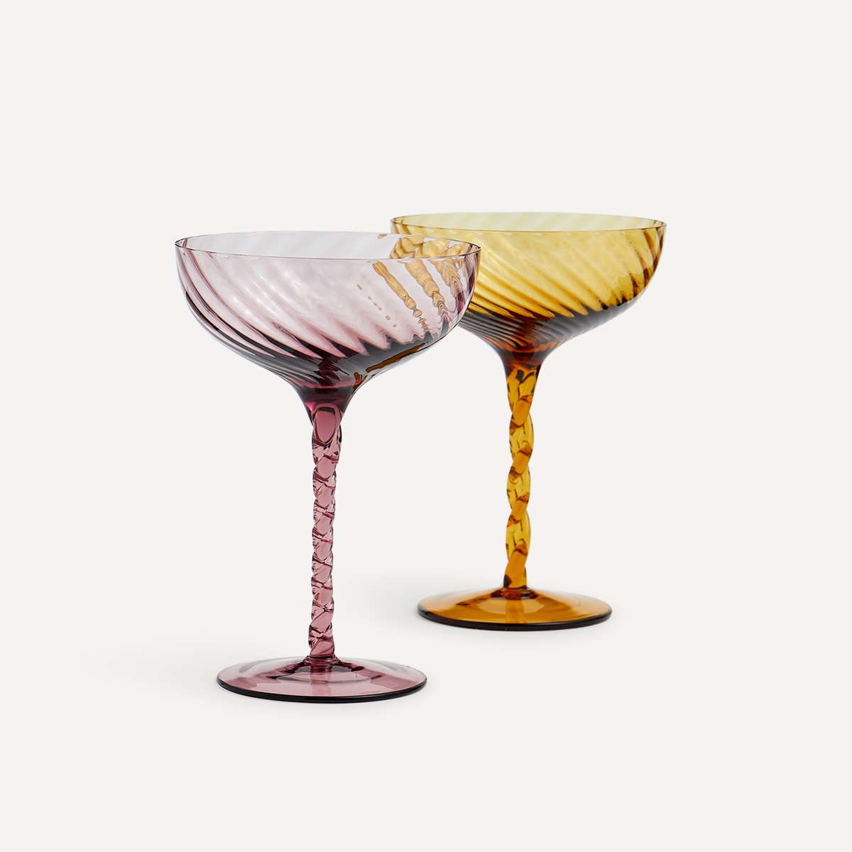Copa de Martini de cristal Garda El Corte Inglés Violeta-3