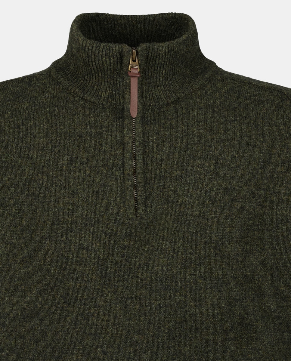 Camisola de Malha de Lambswool Caqui-5
