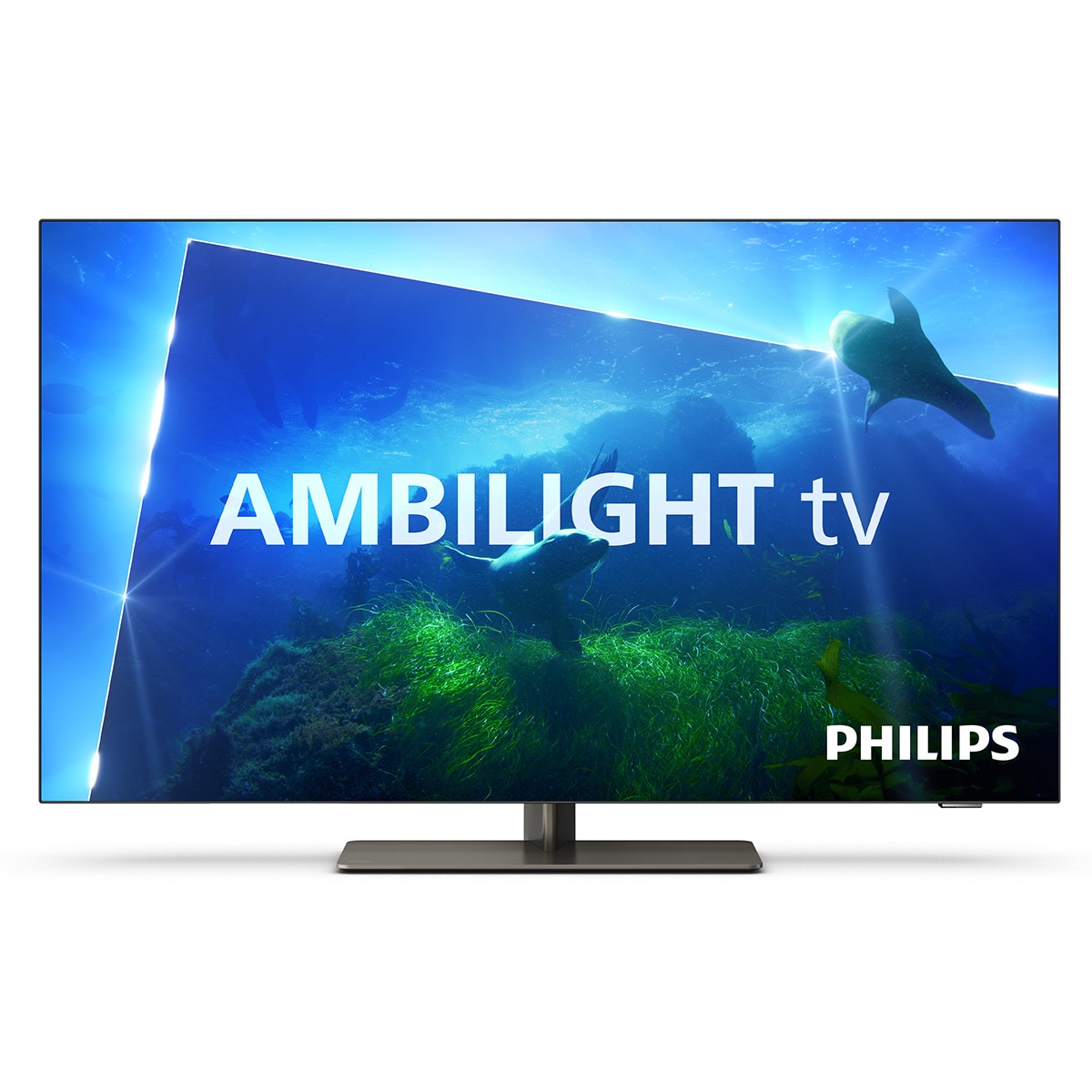 TV OLED 164cm (65") Philips 65OLED818/12 UHD 4K, Ambilight 3 lados, Google TV, P5 AI Intelligent, HDR10 / HDR10+, Dolby Visi (Reacondicionado Grado A) Cromo satinado-1