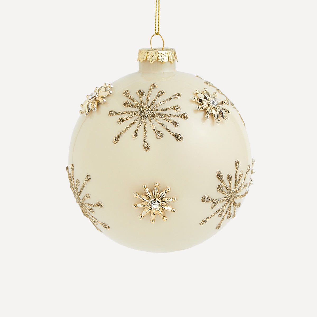 Bola de com Flores Creme-1