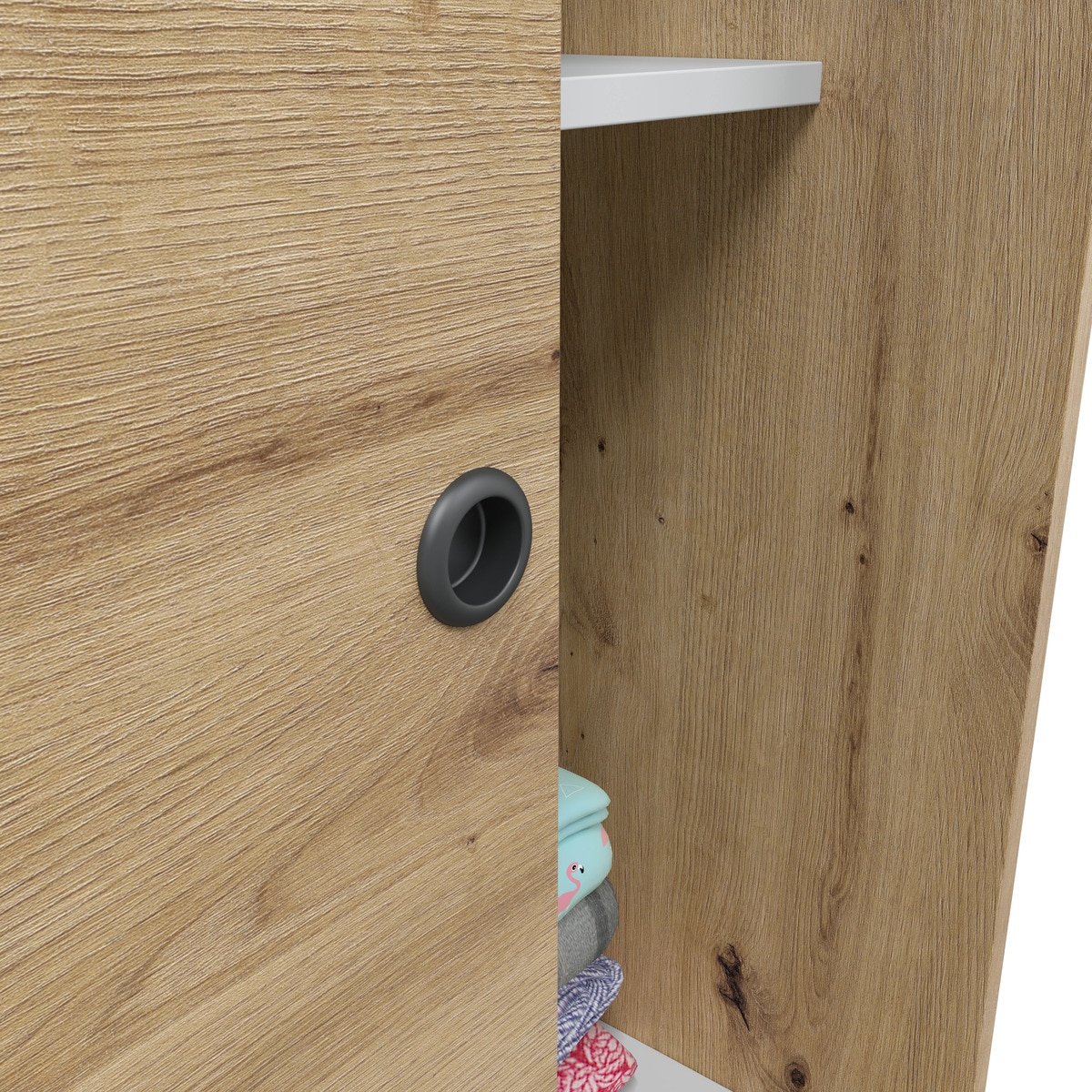 Armário de 2 Portas de Correr Madeira-8