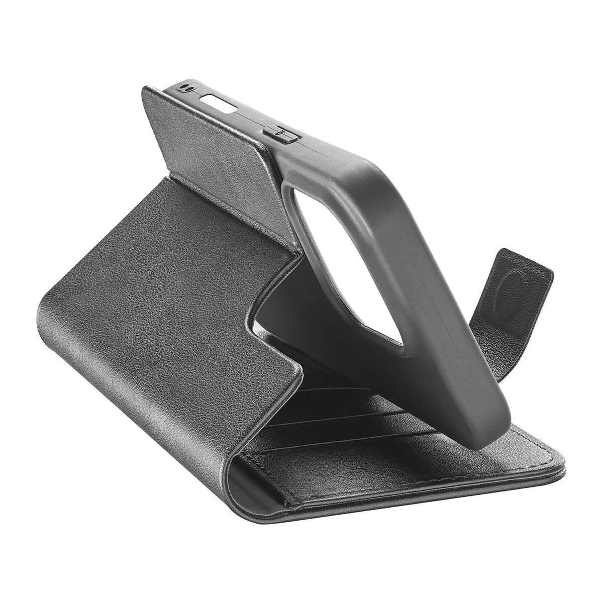 Imagen 0 de Funda negra Cellularline Book Agenda 2 para iPhone 16 Pro